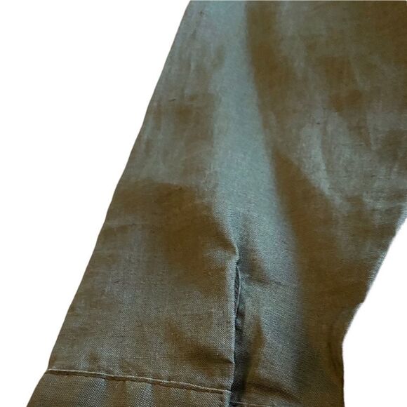 Zara Khaki midi dress with tie - Picture 9 of 10